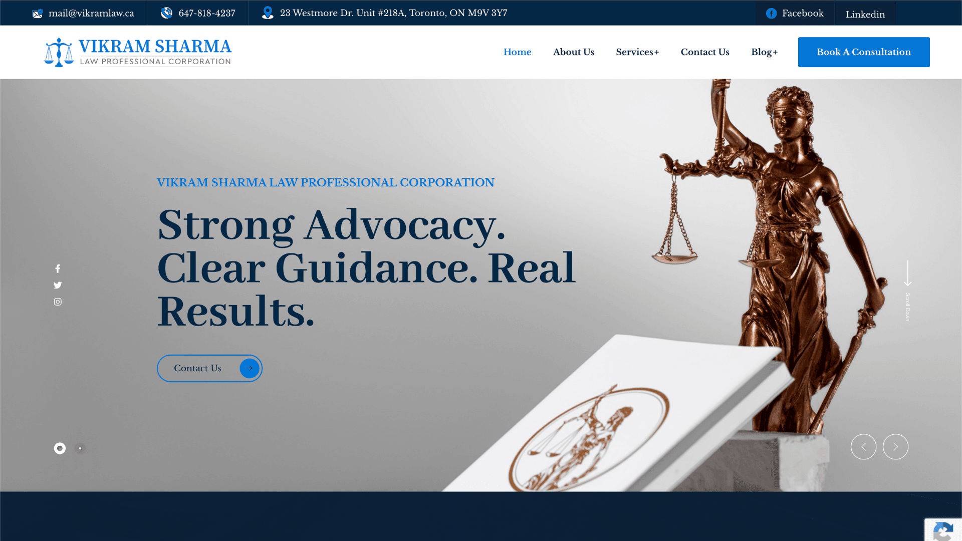 Growing Vikram Law's client base through AI-powered local SEO strategy — Legal Services