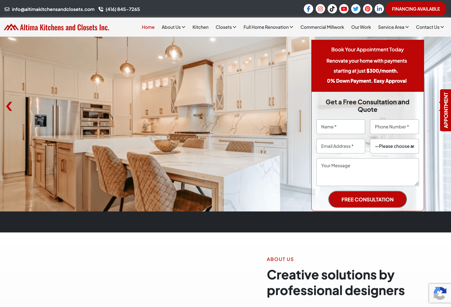 Scaling renovation SEO content for Altima Kitchens and Closets — Home Renovation