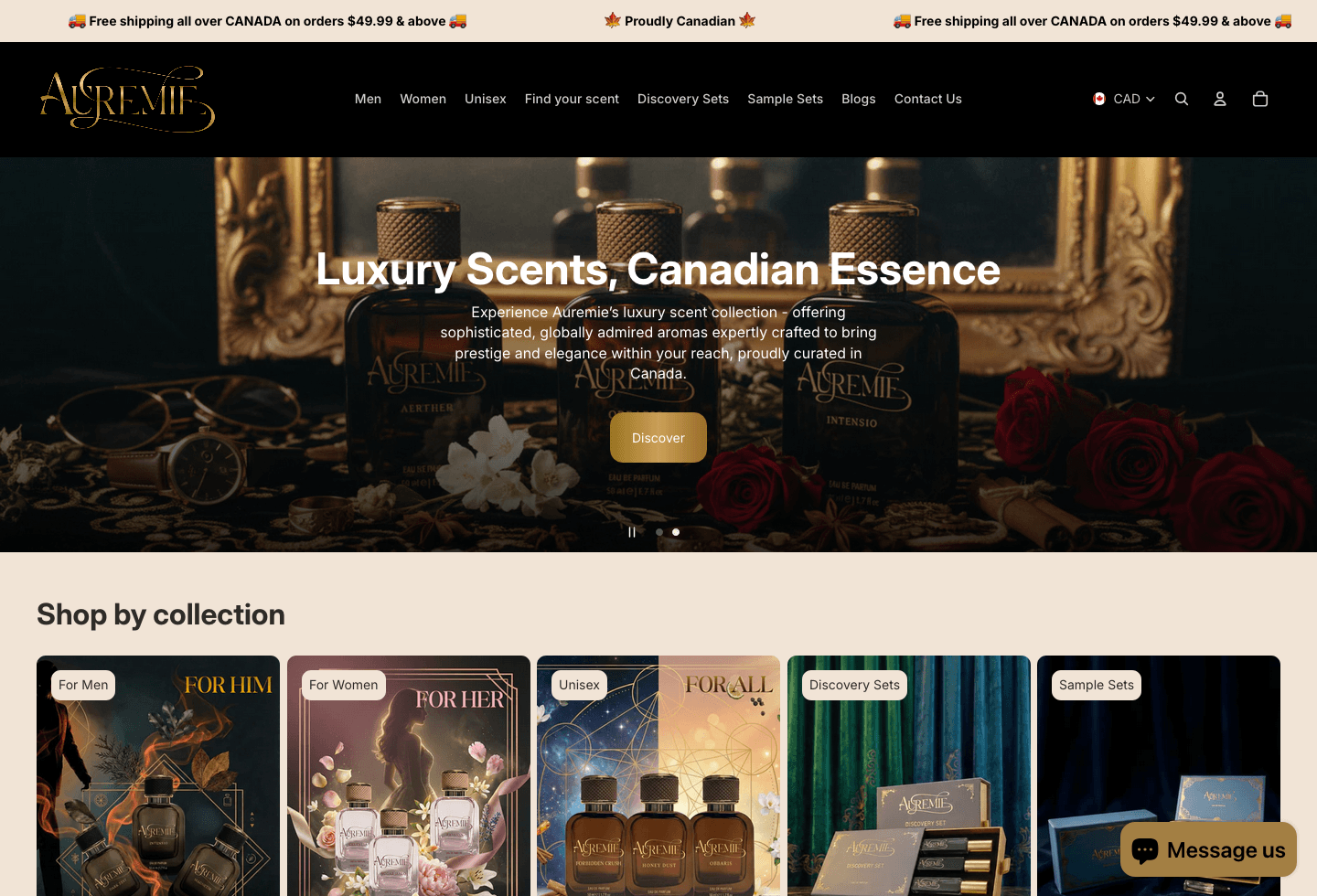 Expanding ecommerce discovery across fragrance topics for Auremie Perfumes — Ecommerce