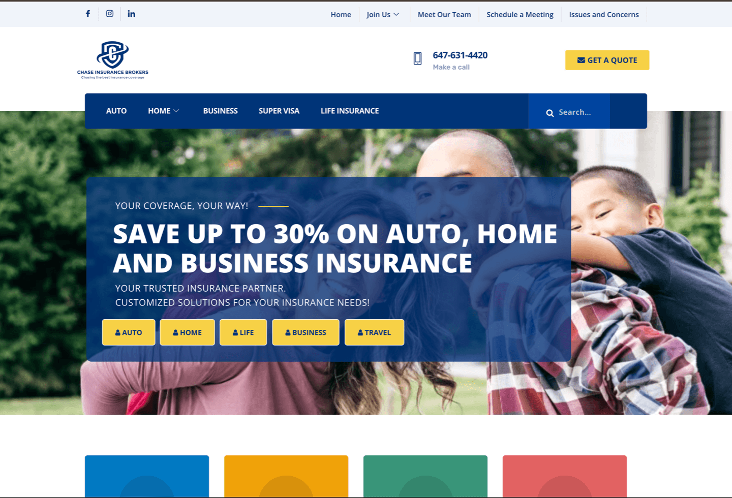Turning insurance services into a repeatable search content engine for Chase Insurance Brokers — Insurance