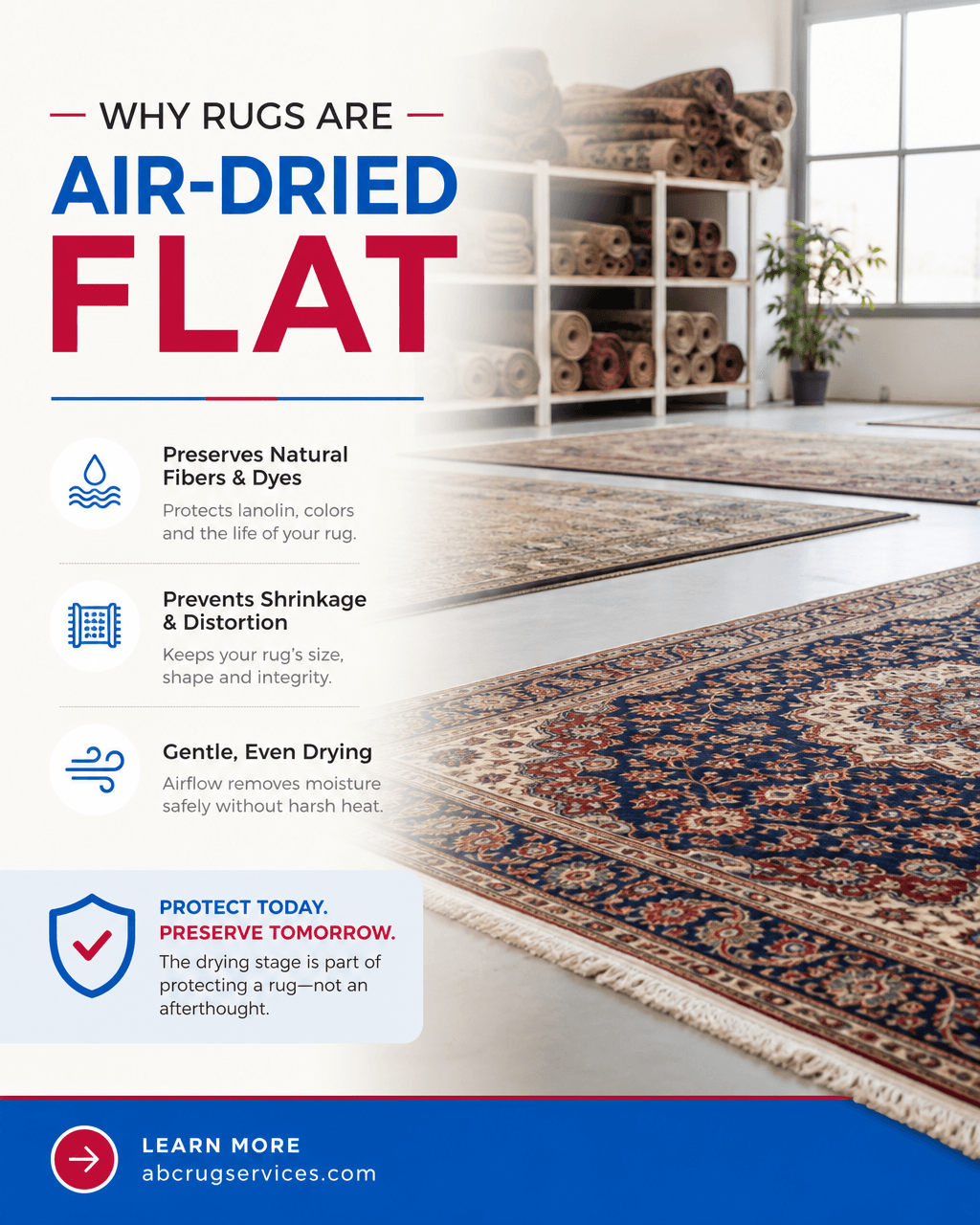Social post Uplift designed for a rug cleaning company