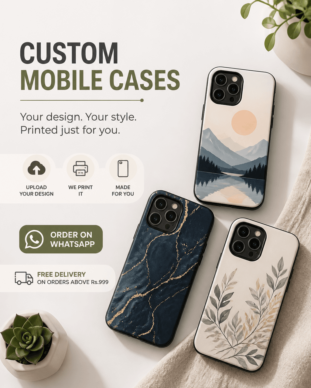 Social post Uplift designed for a phone case shop