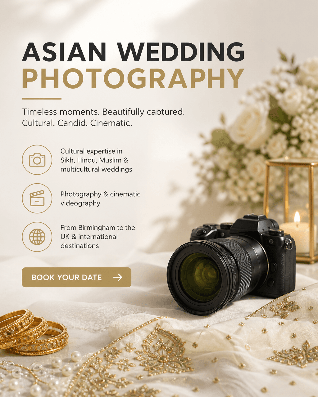 Social post Uplift designed for a wedding photographer